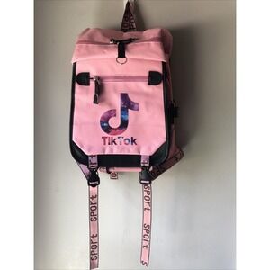 Tik Toc Backpack, Black & Pink
